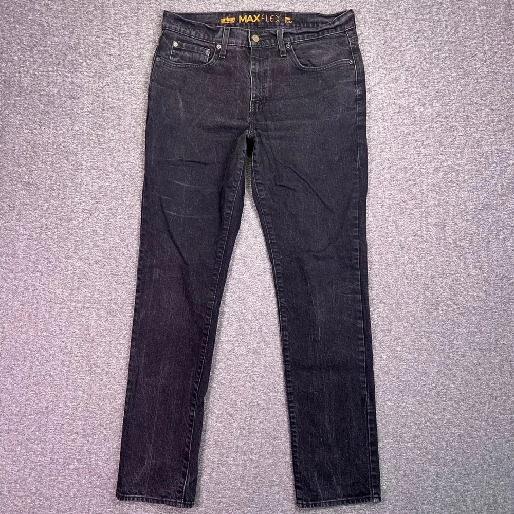 Urban Pipeline Jeans Mens 35x33‎ Black Slim Casual Max Flex Stretch Denim Pants